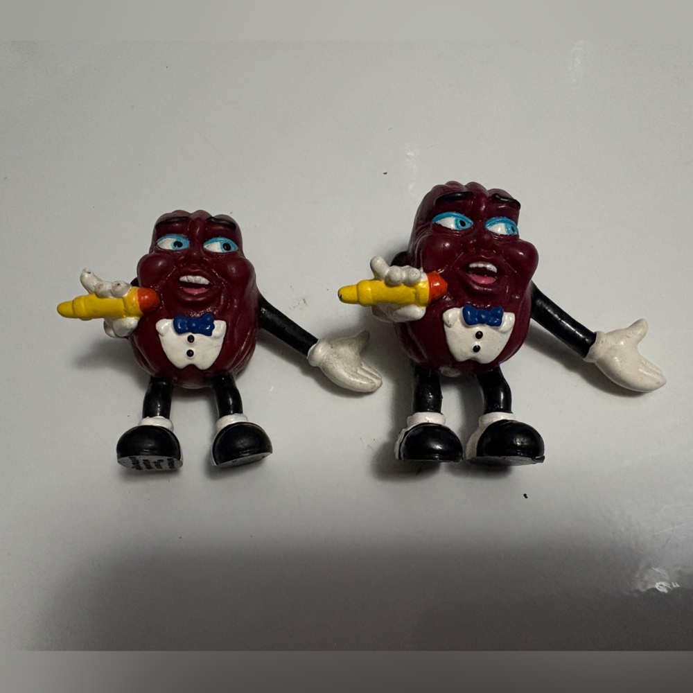 1988 CALRAB Applause California Singing Raisins Figure Set Of 2 Vintage